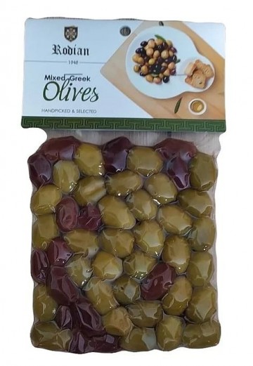 Gemengde griekse olijven 250 gr