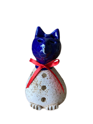 Waxinelichthouder kat klein